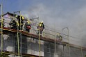 Dachstuhlbrand Koeln Poll Geislarerstr P247